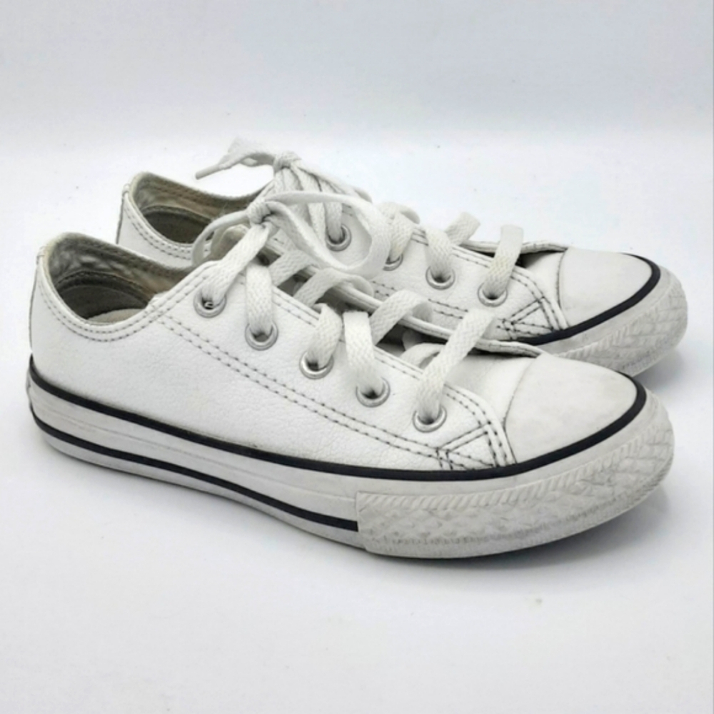 Converse Junior white sneakers size 12.